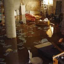 Emergency flood cleanup