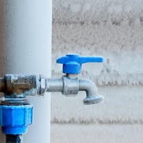 Frozen shut-off valve